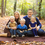 Kristine Siwek pictured with her husband and their three beautiful children.