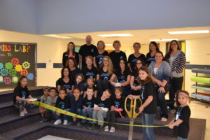 Celebrating the first National Microtia Awareness Day at an elementary school in Colorado with teachers and principals and students who have Microtia and Atresia.