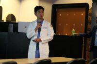 Dr. Jason Park speaking at the Vanderbilt microtia and atresia conference