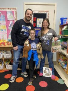 The Furze Family promoting microtia awareness in the school classroom!