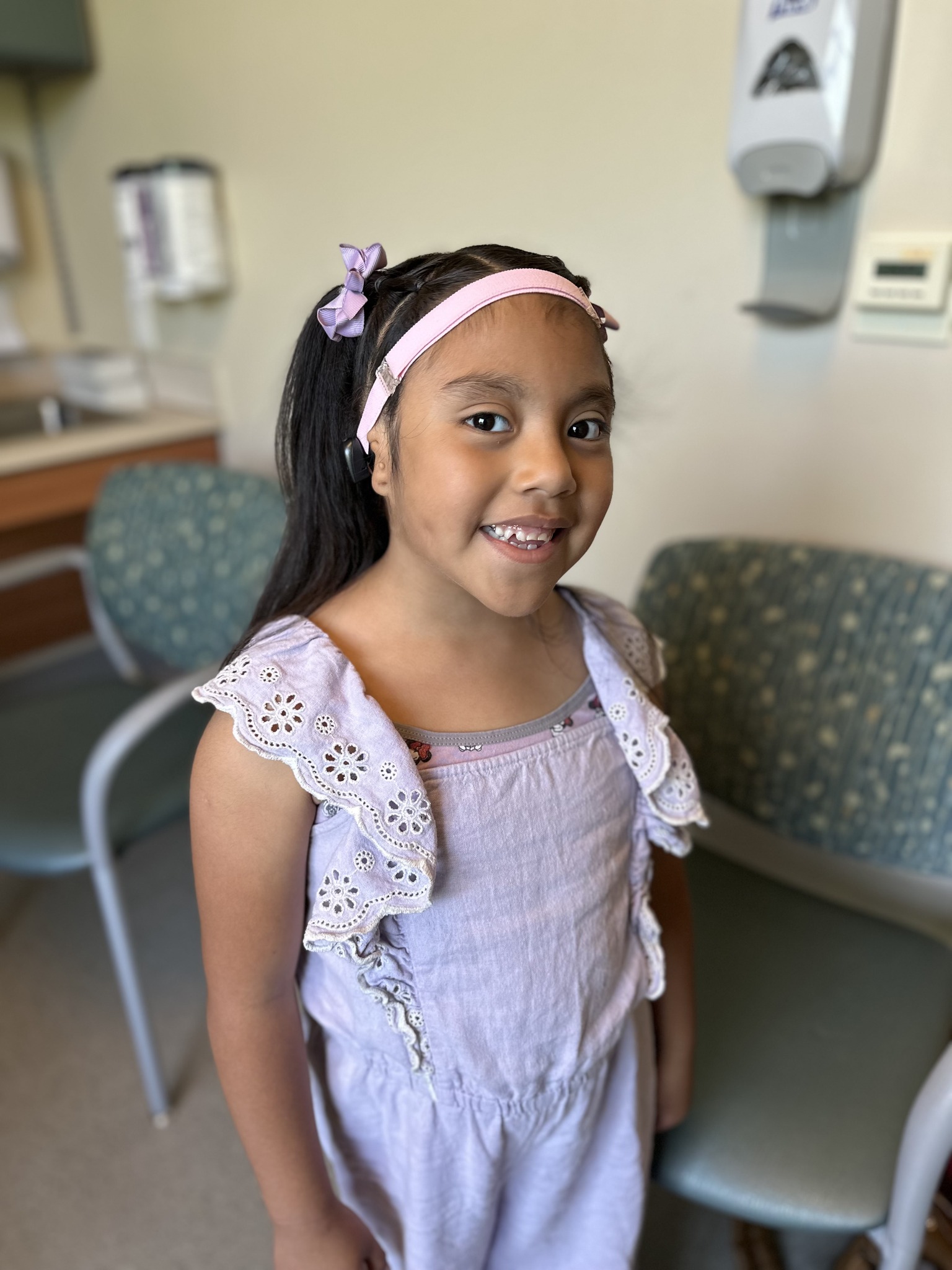 Zuria in North Carolina receives the gift of hearing through Ear Community, thanks to Cochlear Americas and Pax's Ear Fund made possible by the Gross Family Foundation.